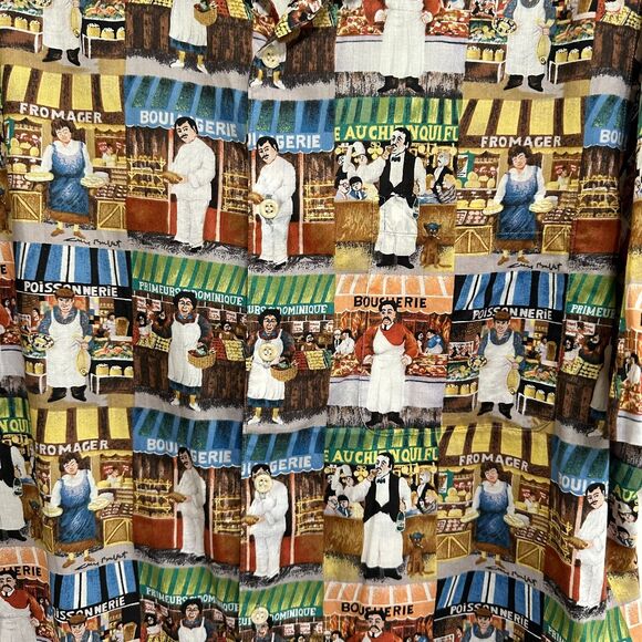 Reyn Spooner Jimmy Buffett Collection French Market Men's Aloha Shirt Sz L VTG - Picture 2 of 5